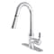 Gourmetier LS8681CTL Continental Single-Handle Pull-Down Kitchen Faucet, Chrome LS8681CTL - alternate 1